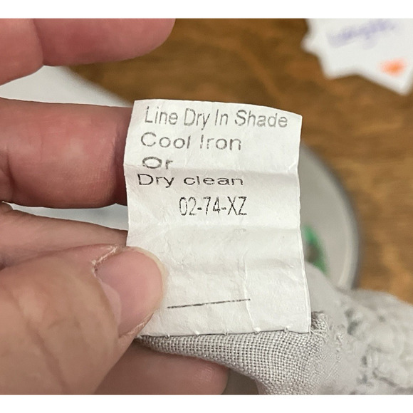 Lungo L’Arno Linen Tunic Dress Gray Relaxed Fit 1X Coastal Beach Summer Casual - Picture 7 of 12